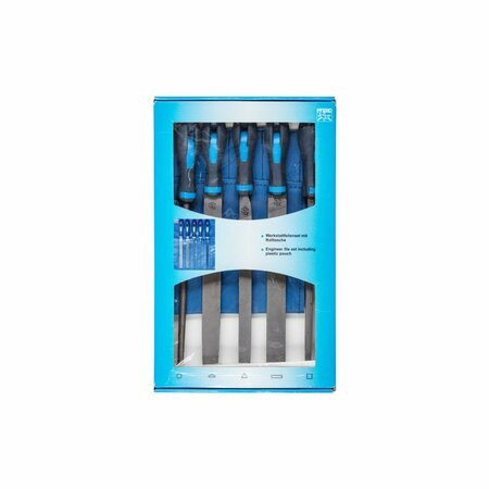 PFERD 16080 10in Machinist 5pc File Set w/ Pouch 16080-PFERD